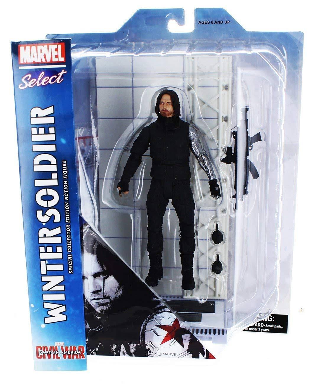 Marvel Select Captain America Civil War WINTER SOLDIER Diamond Select Avengers Marvel Select Captain America Civil War WINTER SOLDIER Diamond Select Avengers