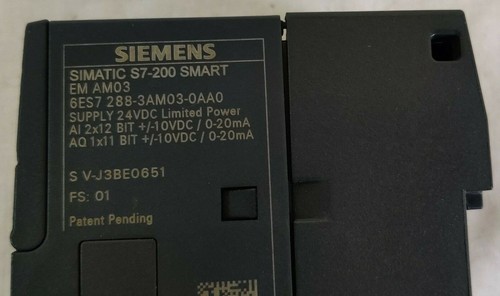 Siemens 6ES7288-3AM03-0AA0  Siemens S7-200 Smart 2AI/1AO Module - Picture 3 of 5