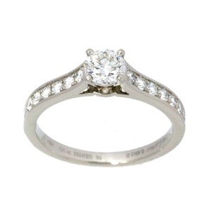size50 3ex cartier vvs1 40ct platinum pt diamond ring