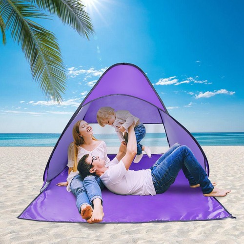 Pop Up Beach Tent Sun Shelter Shade Anti-UV Outdoor Camping Canopy for 2/3 Man - Picture 17 of 23