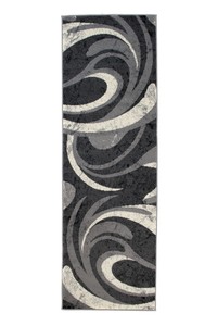 Laufer Teppich Grau Kuche Flur Kurzflor Modern 70x200 80x200