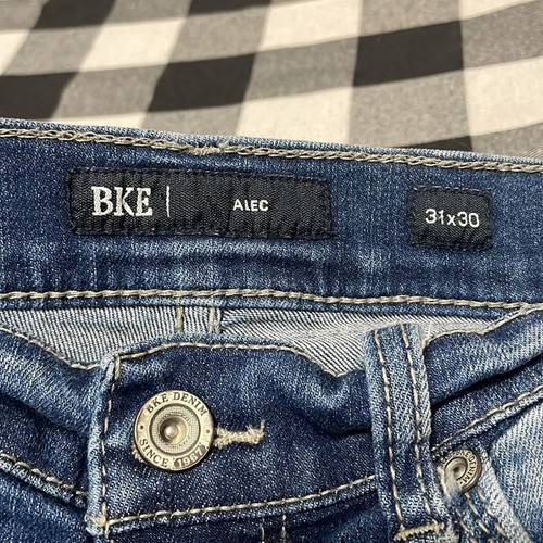 BUCKLE BKE ALEC Slim Straight Jeans Herren Größe 31 x 30 Stretch Destruction - Bild 5 von 12