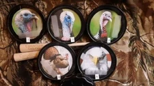 Turkey Glass Calls (Turkey & Eagle Head Calls) w/ 2 strikers) FREE SHIPPING