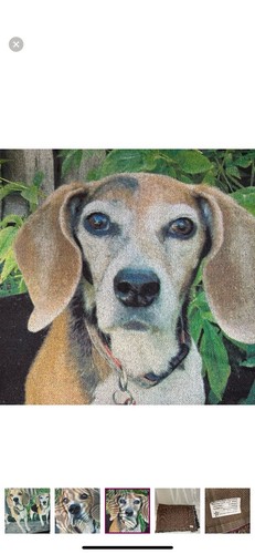 Personalized Dog Portrait Trow Blanket - Picture 3 of 5