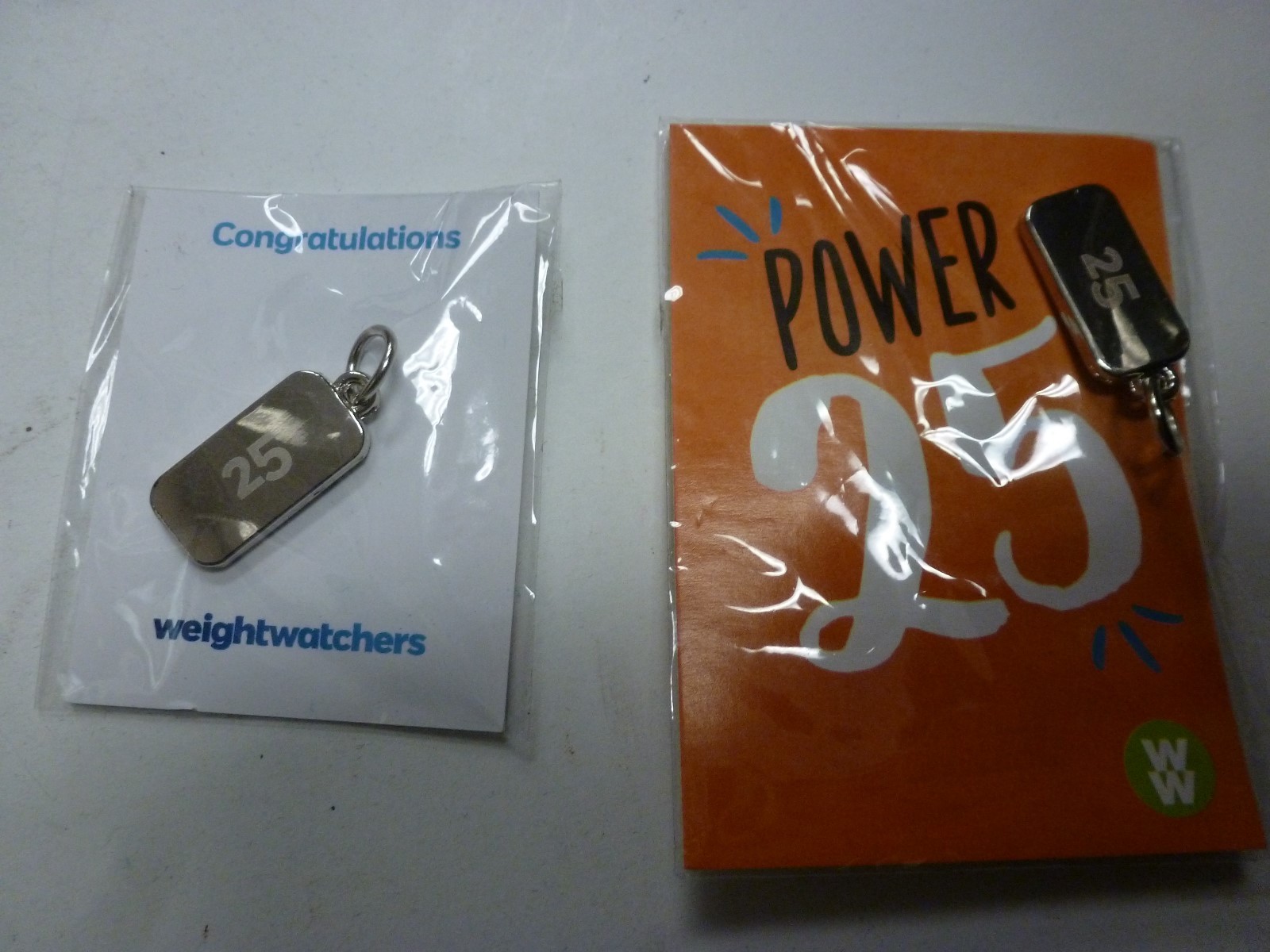 Watchers 25 lbs. Loss SILVER AWARD CHARM New In Pkg. | eBay
