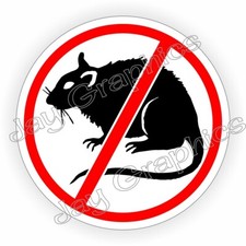 NO RATS Funny 2" Hard Hat Sticker Decal Construction Laborer Foreman Operator