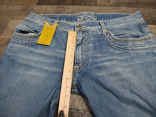 Robins Jeans Mens 36x33 Blue Navajo Fitted Bootcut Stitched Denim Made in USA - Picture 12 of 20