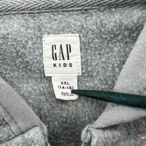 GAP Kids Hoodie Sz XXL (14-16) Youth Girls Pink Stars Full Zip Hooded Sweatshirt - Picture 3 of 7