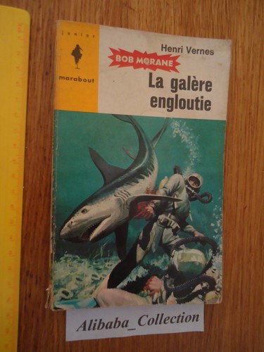 LIVRE POCHE ** BOB MORANE 21 GALERE ENGLOUTIE  HENRI VERNES MARABOUT POCKET BD - Picture 1 of 4