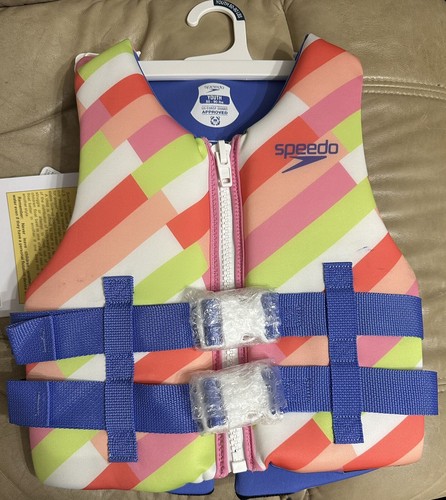 Speedo Youth PFD Life Jacket Vest - Pink Parasol - Picture 2 of 3