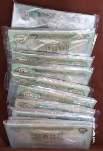 1978 _1980 (500 Pcs) IRAQ 25 dinar 5 Bundle (large BANKNOTES). - Picture 4 of 5