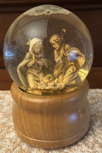 Vintage Fontanini Glitterdome 1989 Musical Wind Up Snowglobe Roman Inc WORKS - Picture 6 of 6