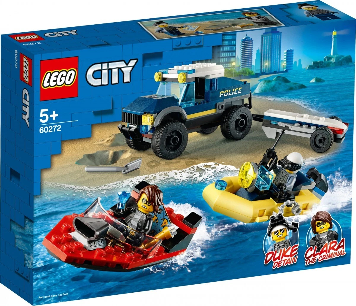 Lego city police boat sets sales