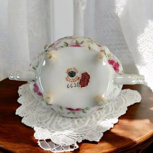 Vintage Lefton China Rose Chintz Milchkännchen & Deckel Zuckerdose Cottagecore Dekor - Bild 7 von 17