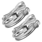 2pcs Heavy Duty Clothesline Pulley Weatherproof Metal Pulley with Deep Groove