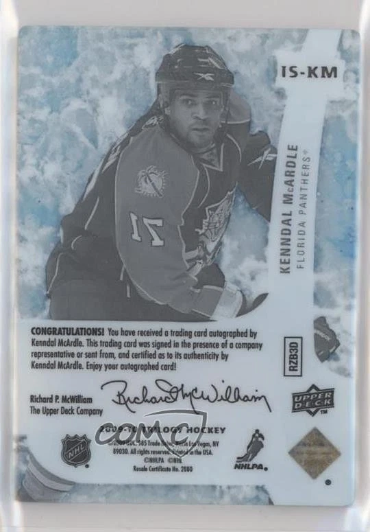 2009-10 Upper Deck Trilogy Ice Scripts Kenndal McArdle #IS-KM Auto - Image 2 of 2