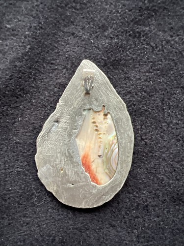 Amathyst Teardrop Pendant Unsigned - Picture 3 of 4