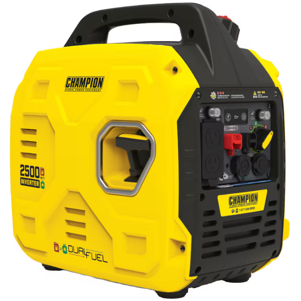 (o^^o)② Champion 201183 - 1850 Watt Dual Fuel Inverter Generator w