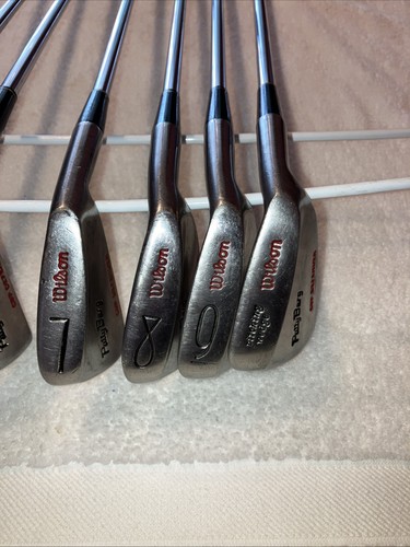 Ladies Wilson Patty Berg Blades Golf Clubs 5 Wood 456789 Irons Pw R Hand Steel - Picture 3 of 13