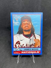 2025 Topps Heritage James Wood Dark Blue Bordered Rookie RC #231 Nationals