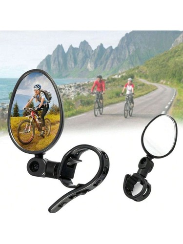 360° Flexible Bike Rear View Mirror Road Bicycle Handlebar Rearview Mirror UK - Picture 5 of 7