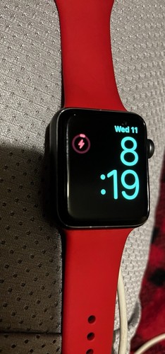 Apple Watch Series 3 (42mm) Aluminium Case⌚️Cellular +GPS +WiFi - Space Gray/Red - Picture 9 of 9