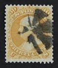 CKStamps: US Stamps Collection Scott#71 30c Franklin Used Crease