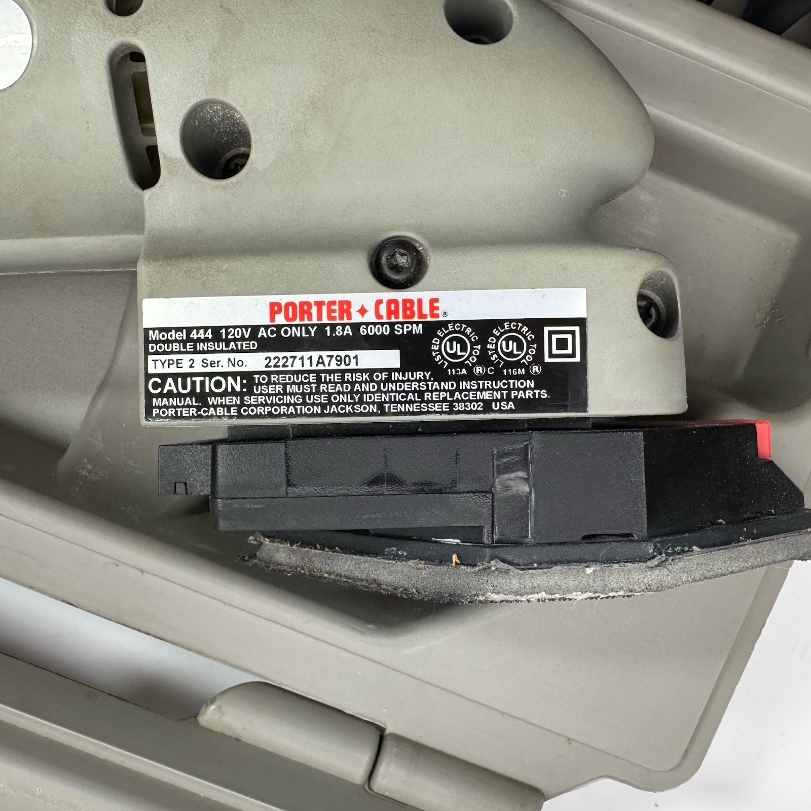 Porter Cable 444 Profile Sander Tool W/ Accessories