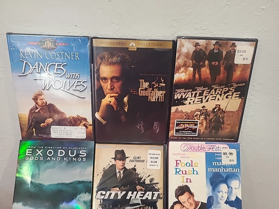 Vtg DVD Collection"The Godfather 3", "Dances with Wolves" & more ,Lot 10,New!🔥⭐ - Image 2 of 4