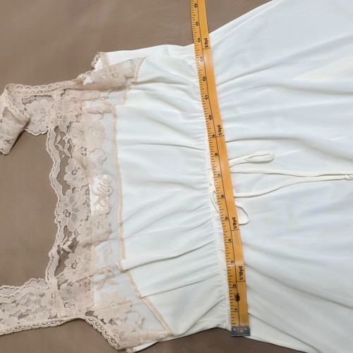 NWT Cachet Lingerie Gown & Robe Sz M Lace Maxi Bride Angel Fairy Cream Gift - Picture 18 of 21