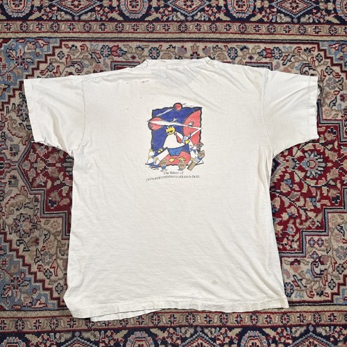 Vintage 90s AT&T Promotional T Shirt Size Large Grey Vtg  - Picture 1 of 8