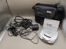 Sony Discman ESP2 Mega Bass Portable CD Player w/ Accessories Case WORKS