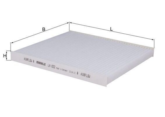 MAHLE LA 832 Cabin Air Filter Fits Isuzu Rodeo 1 D-Max 1 Platform/Chassis Gmc