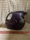 Homer Laughlin Fiesta Ware Disk Water Pitcher Plum Purple Large 67 Oz