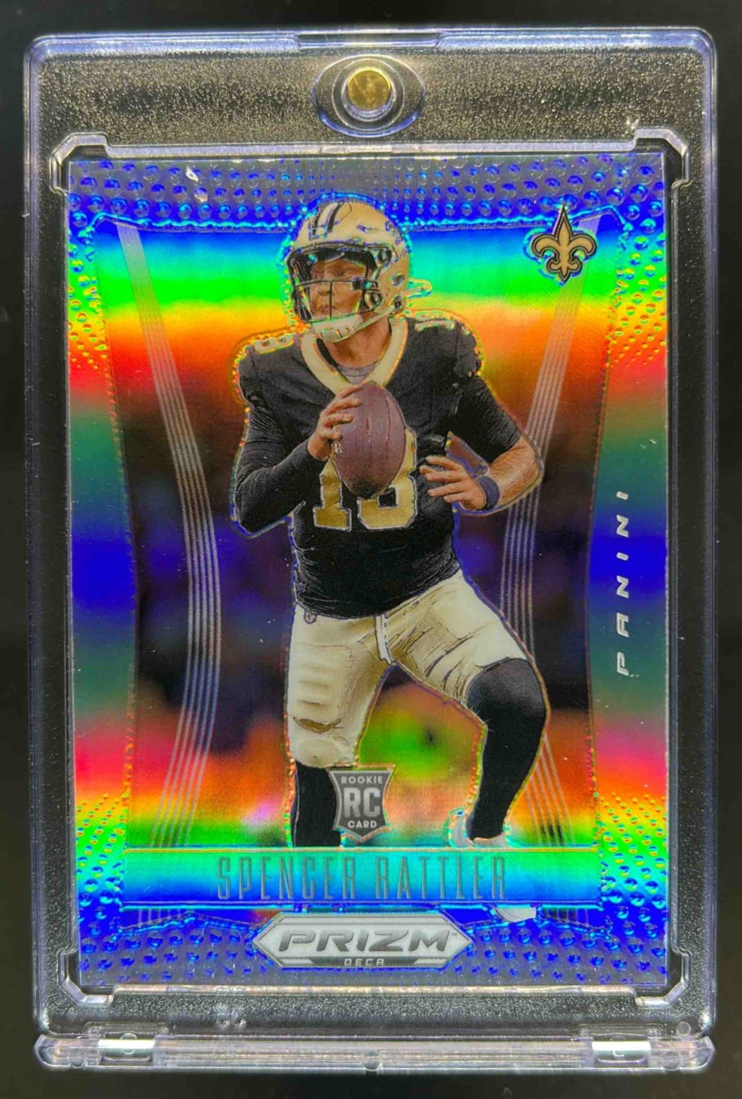 2024 Prizm Deca Spencer Rattler RC Silver Rookie #221 Saints