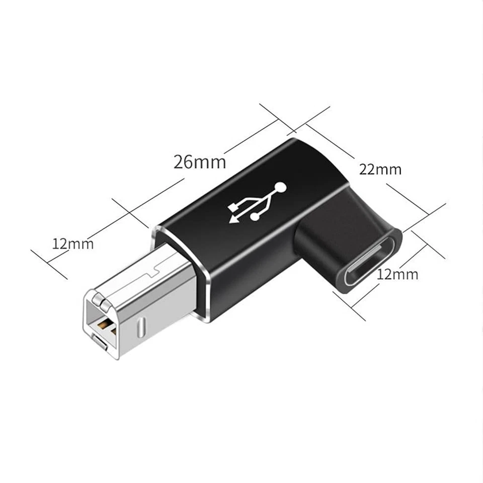 rgzhihuifz USB C Female to Midi 90 Degree Adapter, 2Pack Female USB C to Male... - Image 4 of 4