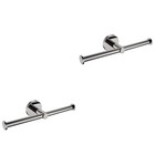  2 Pieces Doppelter Toilettenpapierhalter Edelstahl Toilettengewebehalter