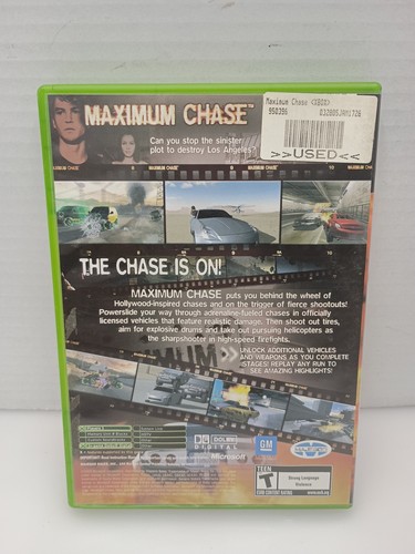 Maximum Chase for Xbox Original CIB Disc mint - Picture 2 of 4