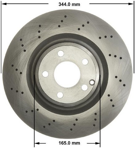 Bendix Premium Drum And Rotor Disc Brake Rotor P N Prt6192 - Picture 1 of 3