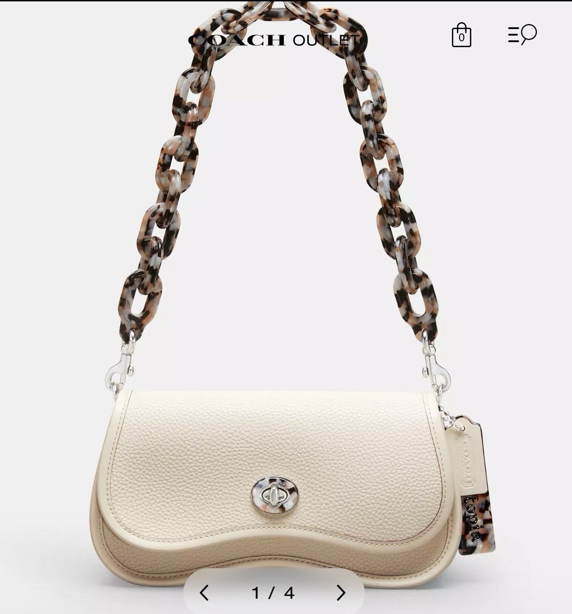 Coachtopia ハンドバッグ ☆Coachtopia☆センス抜群のストラップ☆Wavy Dinky Bag☆バッグ