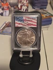 1991 American 1oz .999 Fine Silver Eagle WTC 9/11 Ground Zero Recovery PCGS GEM