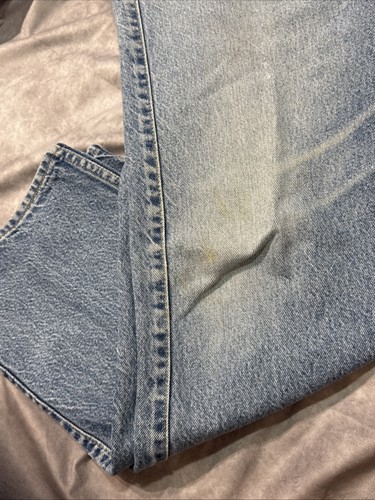 VTG 80’s Levi’s 549 Two Horse Denim Straight Leg Jeans Leather Tab 44x 28.5 - Picture 15 of 15