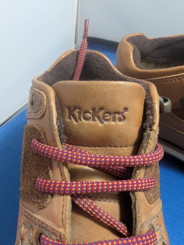 Kickers kids Leather Tan Boots UK Size 13 Euro 32 - Picture 13 of 17