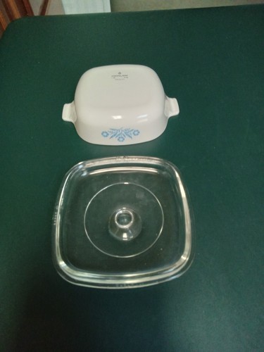 Cazuela vintage Corning Ware azul aciano P-1-B 1 cuarto con tapa A-7-C - Imagen 4 de 10