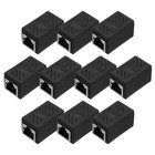 10 Pcs RJ45 Ethernet Coupler, Cat6 Coupler for Cat8/Cat7/Cat6/Cat5e/Cat5,Black