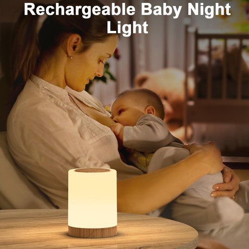 Touch LED bedside lamp dimmable desk lamp baby table lamp color changing - Picture 2 of 12