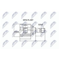 NTY NPW-PL-007 Gelenksatz, Antriebswelle