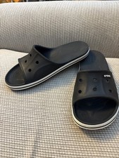 Crocs Iconic Comfort Slides Anti slip Men's 11 Sandals Shoes EUC