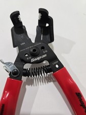 Snap On Tools in line wire stripper cutter 7" red 90⁰ angled 10 to 20 AWG PWCH7