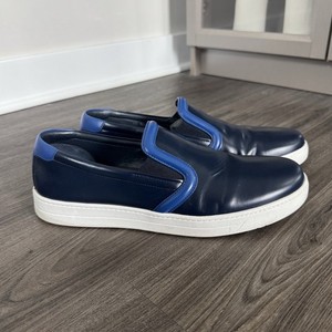 PRADA 2EG355 Blue Black Leather Re-Nylon Sneakers Shoes  - NEW - US 9.5 UK 8.5 cq5dam.web.hebebed.600.600.jpg main image 2